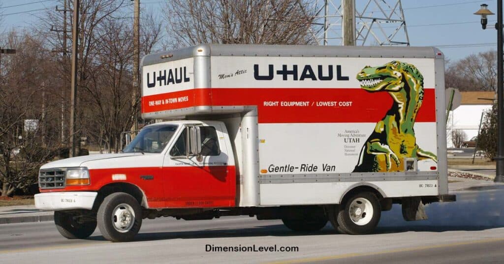 Three U-Haul Trucks