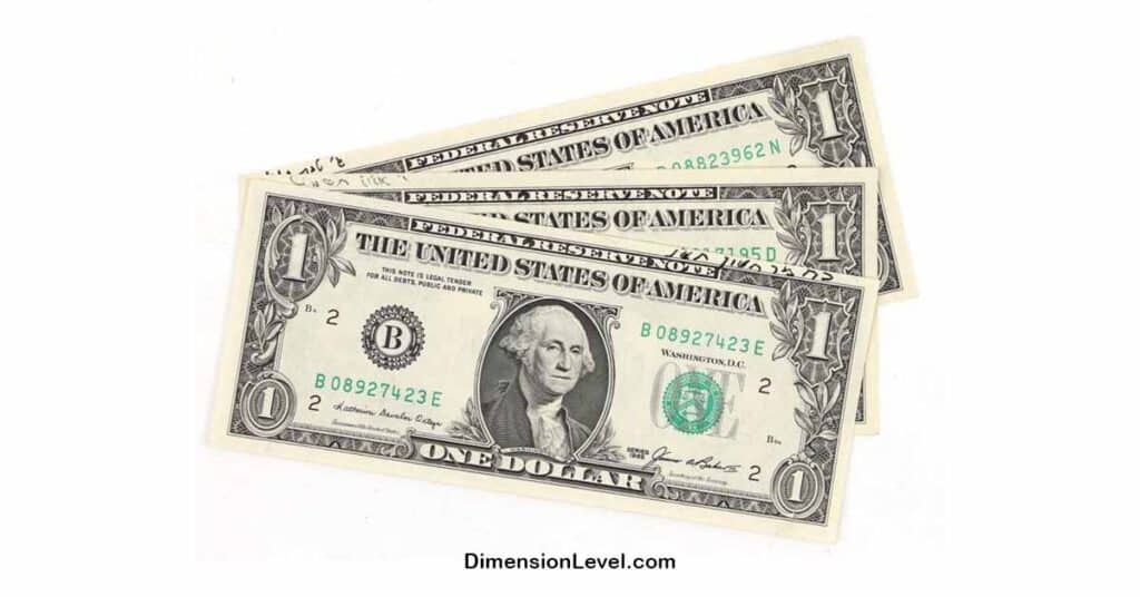 Three US Dollar Notes