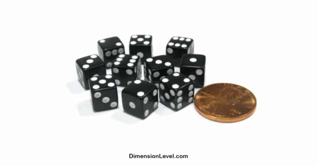 A Standard American Dice Cube