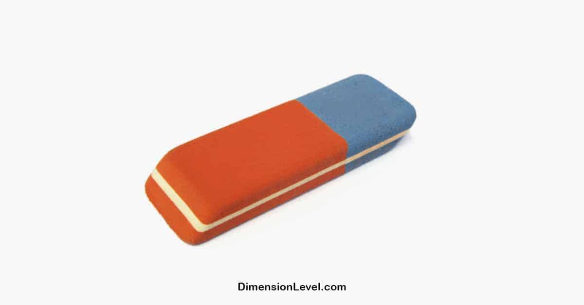 A Standard Rubber Eraser's Width