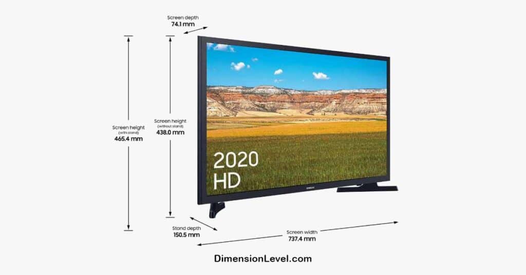 32 Inch TV Dimensions in Inches