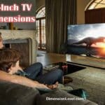 50 inch TV dimensions