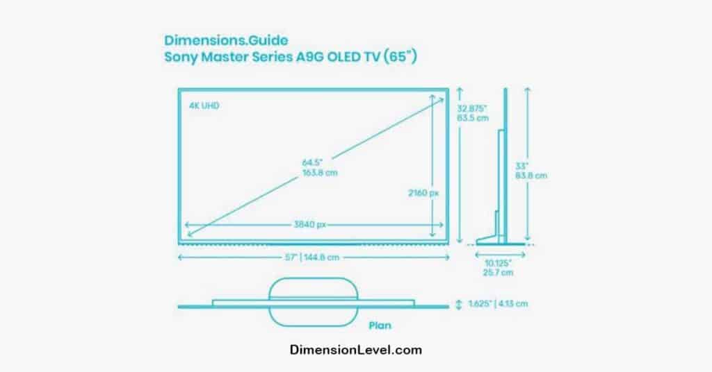 Sony 65 Inch TV Dimensions